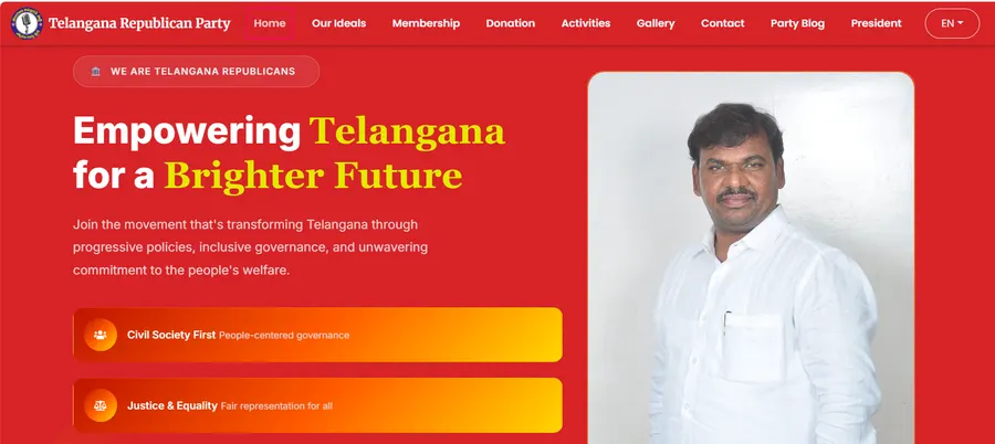 Telangana Republican Party Website